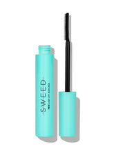 Sweed Lash Lift Mascara packaging closeup highlighting vegan clean beauty and premium branding.