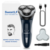SweetLF electric razor with 3D floating heads for a precise, comfortable shave