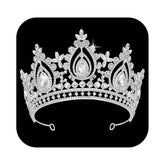 SWEETV Queen Crown crystal detailed closeup for bridal sparkle