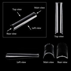 SWETIDY half-cover flattened nails ideal for precise shaping and overlays.