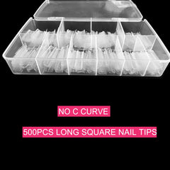 SWETIDY XL long square nails for durable, natural-looking extensions.