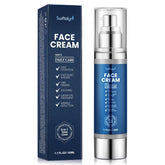 Swiftalyn 6-in-1 face cream bottle on sink for daily hydration.