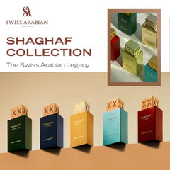 Shaghaf apple note and crisp petals suggest refreshing everyday wear.