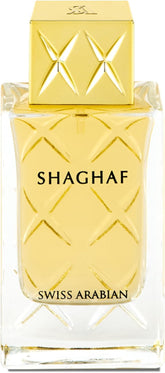 Swiss Arabian Shaghaf bottle with lime and lemon for daytime freshness.