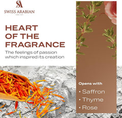 Amber and wood tones in Shaghaf Oud Aswad emphasize warm, luxe notes.