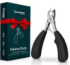 Swissker Heavy Duty Toenail Clippers overview showcasing ergonomic design.