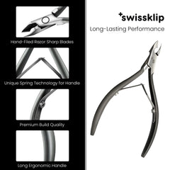 Swissker cuticle trimmer for men use in grooming routines.