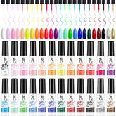 SXC 24-color gel liner set packaging close-up for convenient at-home nail art