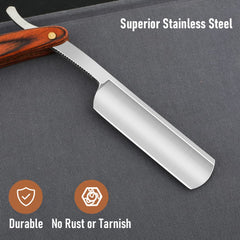 SXDGS Straight Razor leather strop storage belt close-up for long-lasting edge maintenance.