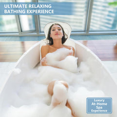 sxiiro memory-foam core delivers plush comfort and quick recovery for long soaks