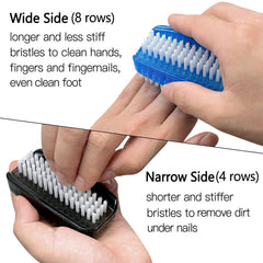 Sxmqhy nail brush elliptical-edge grip design for secure scrubbing