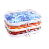SXS LACONIC clear hard plastic zipper case outer view showing sturdy portable storage.