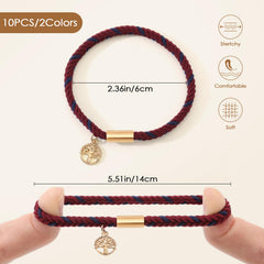 SYGY boho hair ties braided style shot on wrist, versatile for work or party