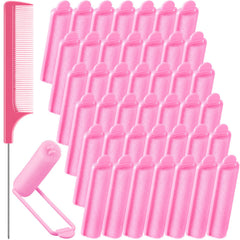 Syhood foam sponge hair rollers pink set for gentle overnight curls