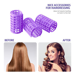 Syhood at-home DIY styling with heat-free curls option.