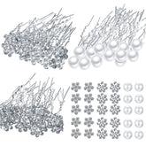 Syhood bridal hair pin with pearl rhinestone flower for elegant wedding styling