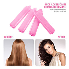Syhood sleeping curlers pink set shown in packaging for overnight styling