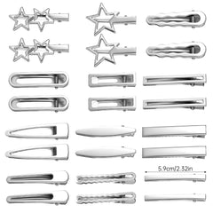 SynHHergyx openwork silver clip highlights retro-inspired styling.