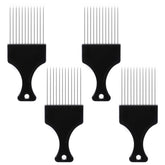 SynHHnergyx 4-piece steel pin combs with sturdy handles for detangling