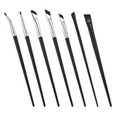 SynHHergyx 7pcs angled eyeliner brush set for precise brow and liner application.