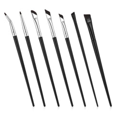 SynHHergyx 7pcs angled eyeliner brush set for precise brow and liner application.
