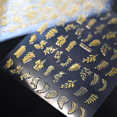SYPAFG versatile leaf decals for nails and crafts like phones and cards.