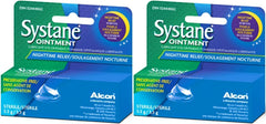 Systane Nighttime Ointment 2-pack pack shot with new packaging design for overnight use