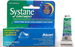 Systane Nighttime Ointment 2-pack close-up of tube showing 3.5 g size
