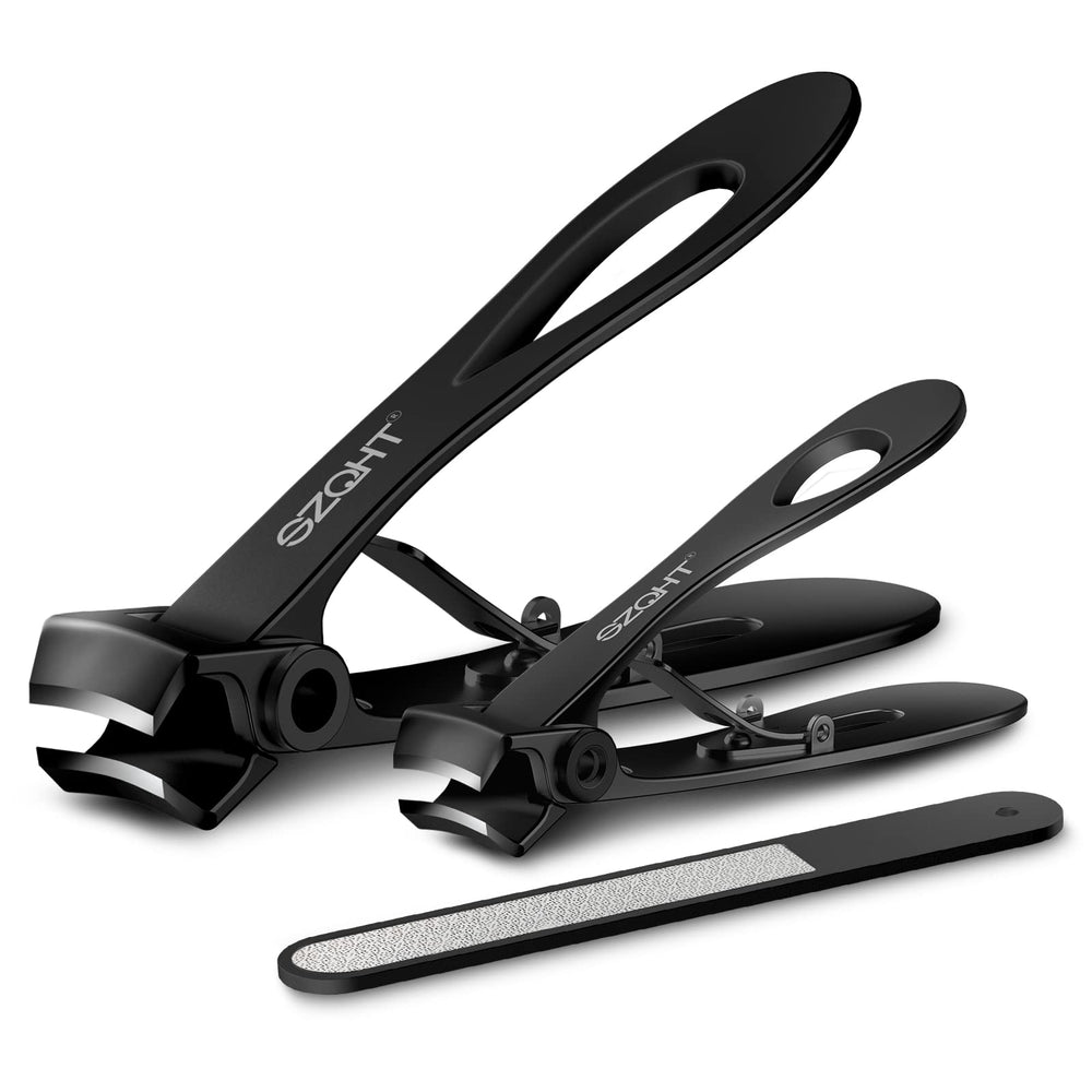 SZQHT extra-wide jaw opening nail clippers closeup for easy thick-nail trimming