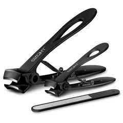 SZQHT extra-wide jaw opening nail clippers closeup for easy thick-nail trimming