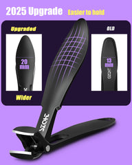 SZQHT nail clippers with catcher keep trimming mess-free and tidy.