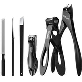 SZQHT podiatrist toenail clippers set closeup blades for thick nails and precision cuts