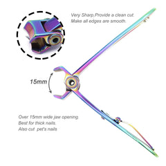 SZQHT Prismatic reinforced handle with non-slip grip for confident trimming.