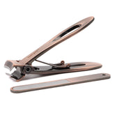SZQHT ultra wide jaw opening toenail clippers for thick nails in closed view, durable stainless steel.