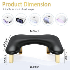 SZSJA Nail Arm Rest U-shape design supports comfortable arm positioning during manicures.