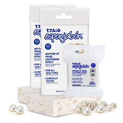 T.TAIO Esponjabon Mother of Pearl sponge wet-lather for a refreshing cleanse.