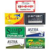 Taconic Shave 105-blade sampler pack front view for personalized shaving variety.