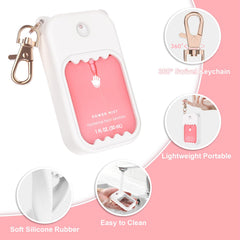 taessv 360-degree swivel keychain keeps sanitizer within reach during commutes