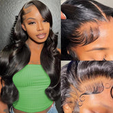 TAFCUK 30 inch body wave lace front wig cap construction for secure fit.