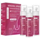 TAGOQHIA 5% Minoxidil spray bottle for thinning areas, ready for daily use.