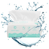 Tahoe Trails disposable face towel pop-up dispense for easy access.