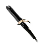 TAIFF Curves curling iron barrel in black titanium for smooth, shiny curls.