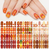 TailaiMei autumn leaves nail wraps for easy DIY manicure