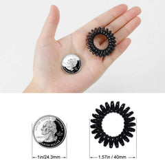 TailaiMei waterproof TPU hair ties, swimming-ready and hygienic.