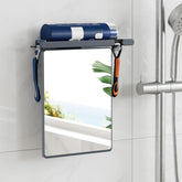 TAILI shower mirror anti fog closeup offers crisp reflection for easy daily shaving