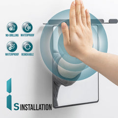TAILI shower mirror wall mount design highlights space saving organization in compact bathrooms