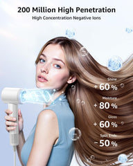 Tailulu HF03 smart NTC chip protects hair from overheating during drying.