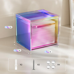 TAINESS Rainbow wall-mounted box demonstrates space-saving design ideal for compact bathrooms.