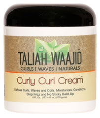 Taliah Waajid Curly Curl Cream 6oz-3pack for defined curls and frizz control