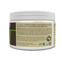 Taliah Waajid Green Apple and Aloe curl elixir on wet curls shows definition.
